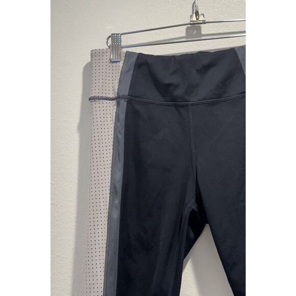 Athleta Women’s Size Medium Colorblock Contender 7/8 Tight Navy Blue Gym Workout - Picture 4 of 8